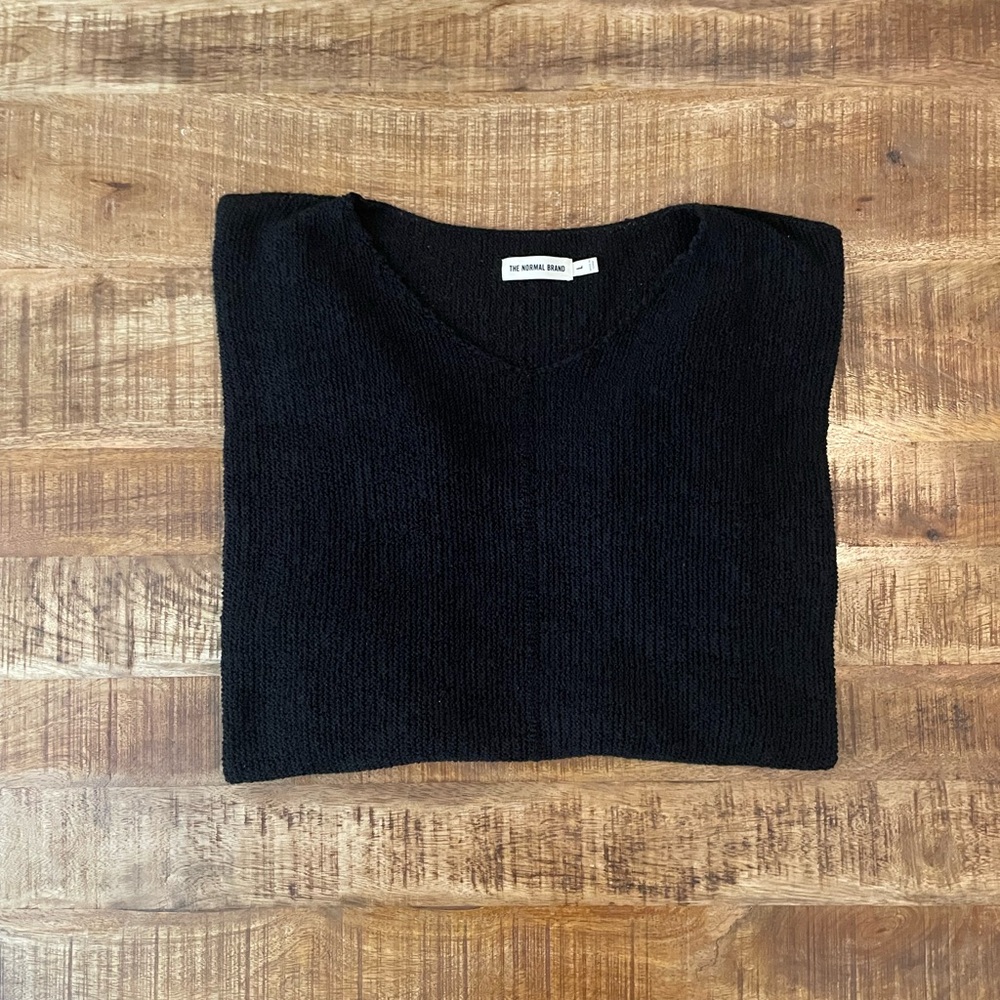 The Normal Brand Roadtrip Oversized V-Neck Sweater